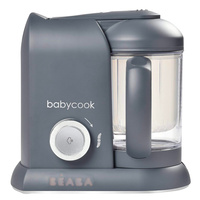 Beaba Babycook Solo Baby Food Processor Steam Cook Blend | Dark Grey