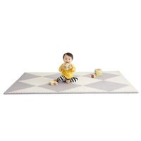 SKIP HOP PLAYSPOT GEO FOAM PLAY MAT FLOOR TILES KIDS BABY - CREAM / GREY
