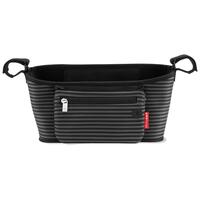 NEW SKIP HOP GRAB & GO PRAM / STROLLER ORGANISER - BLACK / GREY STRIPES