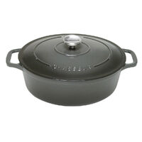 NEW CHASSEUR OVAL FRENCH OVEN 27CM / 4 LITRE CAVIAR - MADE IN FRANCE