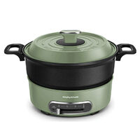 NEW MORPHY RICHARDS 1.8L MULTI FUNCTION ROUND COOKING POT | GREEN