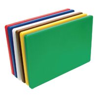 Set of 6 Colour Coded HACCP 380 x 510 x 19mm Polyethylene Cutting Chopping Reversible Boards