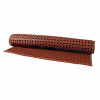 Commercial Anti Fatigue Rubber Safety Floor Mat 1550 x 930mm | Terracotta
