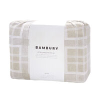 Bambury Enid Cotton Flannelette Sheet Set | Queen Bed