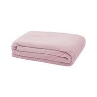 Bambury Microplush Throw Rug 130 x 170cm | Blush