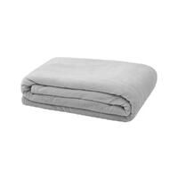 Bambury Microplush Throw Rug 130 x 170cm | Silver