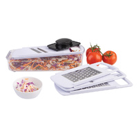 Appetito 6 Piece Multi Slicer & Grater Set 4 Blades Vegetable Cutter White