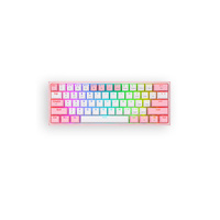 Redragon K616 RGB Fizz Pro White Pink 65% Tri-Mode Mechanical Gaming Keyboard