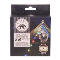 Maverick Retractable LED Rainbow String Lights 10m | USB-C Rechargeable