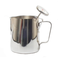 NEW AVANTI MILK STEAMING FROTHING JUG PITCHER 900ML + MILK THERMOMETER COFFEE