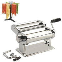 Avanti 150mm Adjustable Pasta Making Machine Stainless Steel + Drying Rack