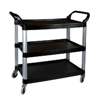 Sunnex Utility Trolley 3 Tier Black 1060 x 480 x 1000mm