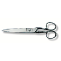 SWISS VICTORINOX HOUSEHOLD SCISSORS NICKEL PLATED SLOPING EYE 18CM 8.1014.18