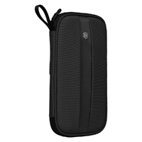 VICTORINOX TRAVEL ORGANISER WITH RFID ANTI THEFT PROTECTION - BLACK COLOUR SAVE