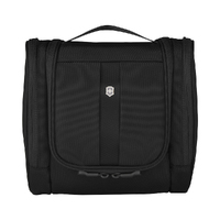 VICTORINOX TRAVEL HANGING TOILETRY COSMETIC BAG KIT WITH ZIP - BLACK COLOUR