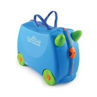 NEW TRUNKI RIDE ON SUITCASE TOY BOX CHILDREN KIDS LUGGAGE - TERRANCE BLUE