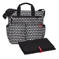 NEW SKIP HOP DUO SIGNATURE NAPPY DIAPER BABY BAG W/ CHANGING PAD - CONNECT DOTS SKIPHOP SH200314