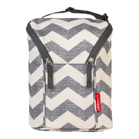 SKIP HOP GRAB & GO DOUBLE BOTTLE BAG WARMER CHEVRON BRAND NEW *FREE SHIPPING*