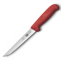 Victorinox Straight Wide Blade Boning Knife 6" / 15cm Red 5.6001.15