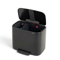 BRABANTIA BO PEDAL RUBBISH GARBAGE BIN 11 / 23 LITRE | 54CM | MATT BLACK 