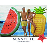 NEW SUNNYLIFE SUPER SIZE GIANT LUXE LIE-ON POOL GARDEN INFLATABLE SELECT FRUIT