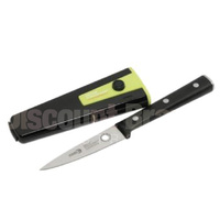 NEW WILTSHIRE STAYSHARP 9CM TRIPE RIVET PARING KNIFE W/ SHARPENER 41170