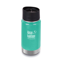 New KLEAN KANTEEN Insulated Wide 12oz 355ml SEA CREST AQUA BPA Free Water Bottle