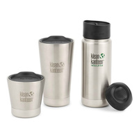 KLEAN KANTEEN COFFEE LOVERS STARTER KIT Insulated Wide Bottle Tumbler Loop Cap