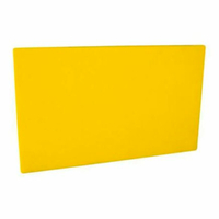 Yellow HACCP 450 x 610 x 13mm Polyethylene Cutting Chopping Reversible Board