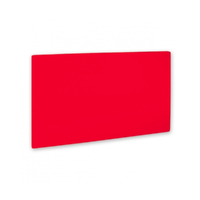 450 x 610 x 13mm RED HACCP Polyethylene Chopping Cutting Reversible Board