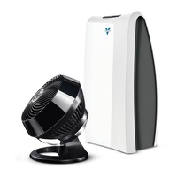 VORNADO VORTEX 660 BLK Floor Fan and Air Circulator and AC500 Air Purifier WHITE