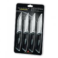 Scanpan Spectrum 4pc Jumbo Steak Knife Set Black 4 Piece