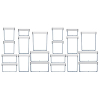 NEW CLICKCLACK 20pc AIR TIGHT BASICS STARTER CONTAINER SET 20 PIECE