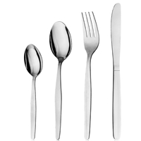 Oslo 96 Piece Cutlery Dining Set Stainless Steel 96pc | Knife Fork Knife Spoon Cafe