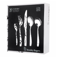 STANLEY ROGERS 30 PIECE STAINLESS STEEL AMSTERDAM 30PC CUTLERY SET