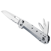 LEATHERMAN FREE K2X MULTI-TOOL & POCKET KNIFE | 8 TOOLS SILVER