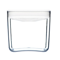 CLICKCLACK 1400ml AIR TIGHT PANTRY CUBE CONTAINER W/ LID WHITE 1.4L
