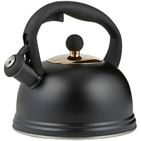 TYPHOON LIVING STOVE OTTO WHISTLING KETTLE 2L SUITS ALL COOK TOPS - BLACK