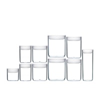CLICKCLACK 10pc AIR TIGHT PANTRY ROUND STARTER CONTAINER SET 10 PIECE