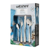 WILTSHIRE 24 PIECE STAINLESS STEEL HARMONY 24PC CUTLERY SET