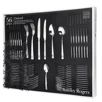 Stanley Rogers 56 Piece Oxford Stainless Steel Cutlery Set 56pc