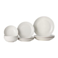 Royal Doulton Gordon Ramsay Maze White 12pc Dinner Stoneware Set | Set of 12