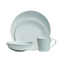 Royal Doulton Gordon Ramsay Maze Blue 16pc Dinner Stoneware Set | Set of 16
