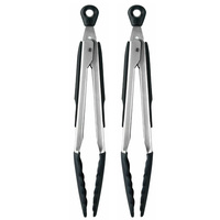 OXO Good Grips Kitchen Tongs With Silicone Head 9" / 23cm | 2 Pack