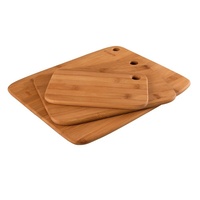 NEW PEER SORENSEN Long Grain Bamboo 3 Piece 3pc Cutting Chopping Board Set 