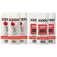 Zippo Lighter 3 x Flints & 3 x Wicks | Total 18 Flints + 3 Wicks