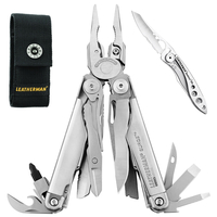 Leatherman Surge Stainless Steel Multi Tool & Nylon Sheath & Skeletool KBX