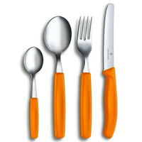Victorinox 24 Piece Steak Knife Table Cutlery Set 24pc | Orange