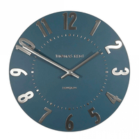 New Thomas Kent Mulberry Arabic Wall Clock 30cm Midnight Blue