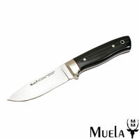 NEW MUELA KODIAK 10M HUNTING FISHING KNIFE | BLACK MICARTA HANDLE